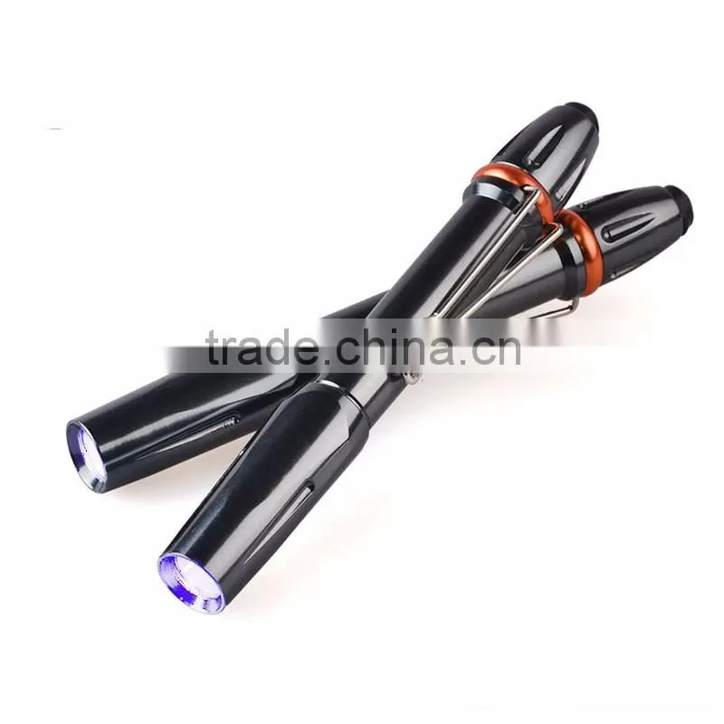 Mini 300LM Waterproof Pen Shape Light Q5 LED Torch Light with Pocket Clip