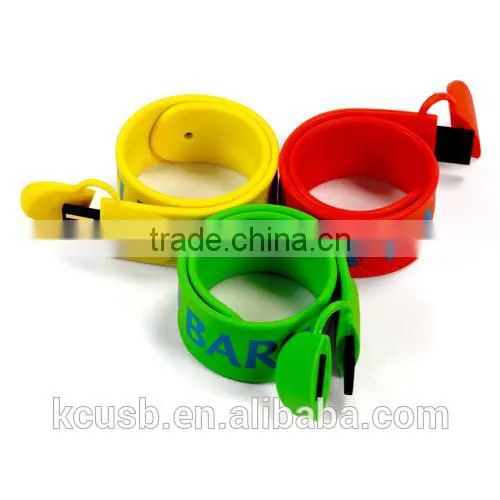 Slap wristband usb flash drive with custom logo