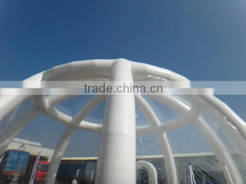 2014 cheap OEM design clear inflatable lawn tent