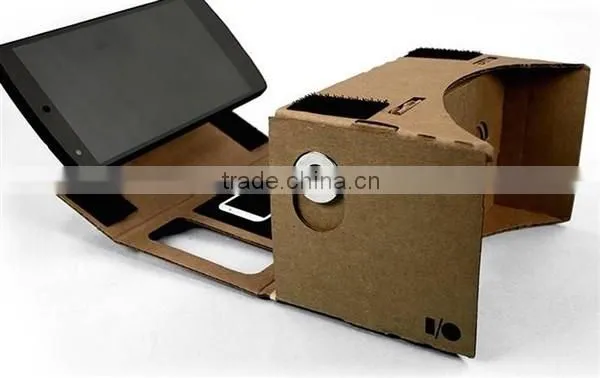 Fashion and low price plastic 3d glasses google cardboard v2 for 3D game and video