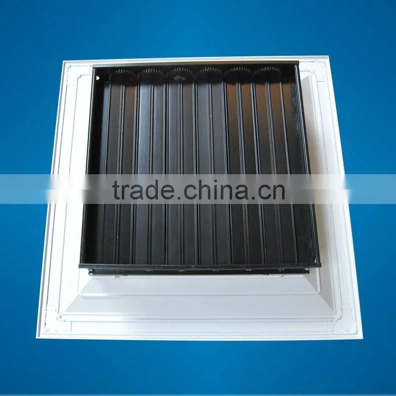 Aluminum 4-way air diffuser with damper
