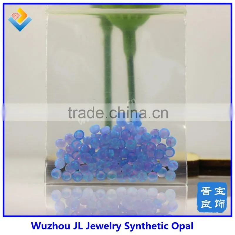 Dream blue fire opal with synthetic round cabochon opal for sale for jewey making