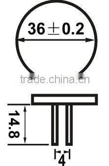 hot selling 2.4W 15 LEDs SMD 5050 G4 pin bus interior light