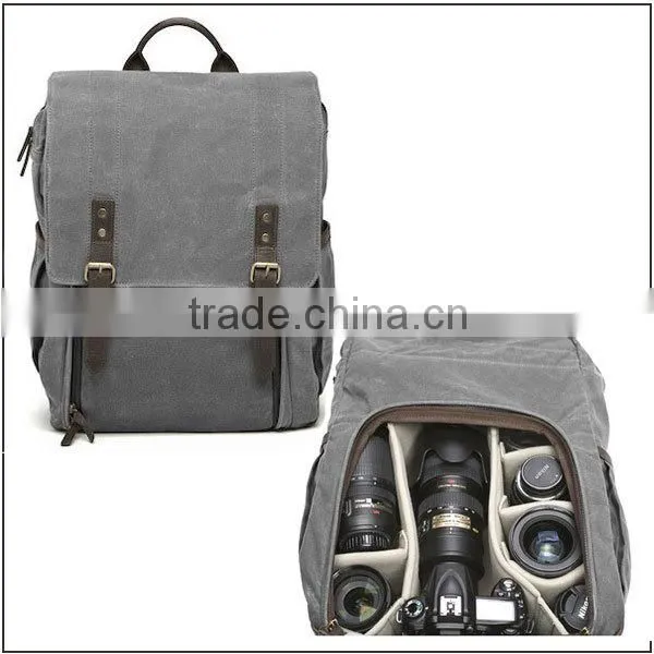 Wholesale online-shopping Vintage Fashion Leather dslr Camera Bag