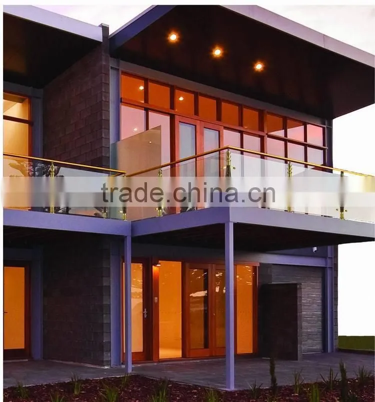 Prices Of Modern Design Exterior Stainless Steel Frameless Glass Balcony Railing