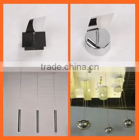 High Quality led Simple sandy black Decoration Aluminum+Acrylic Chandelier Light Model RT1072-3
