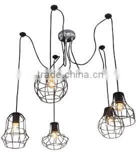 2016 Best Sellers LOFT Cage Filament Pendant Vintage Industrial Indoor Pendant Light