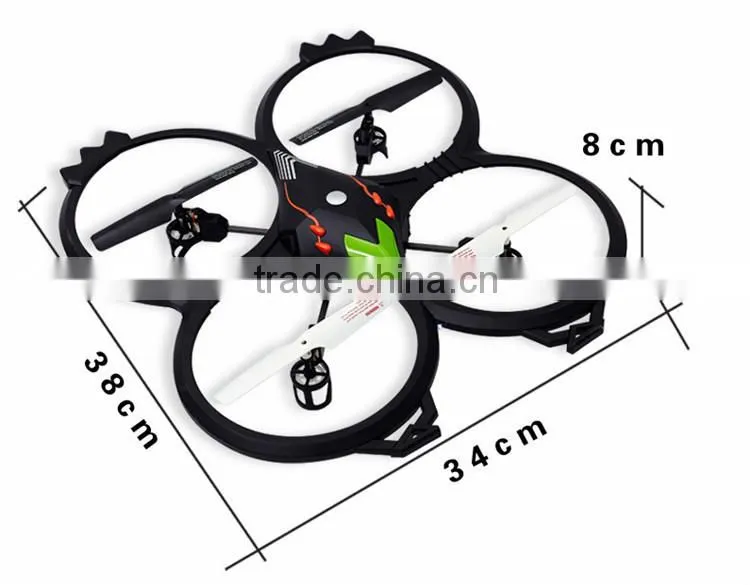 Big size quadcopter camera drone with camera and LED light