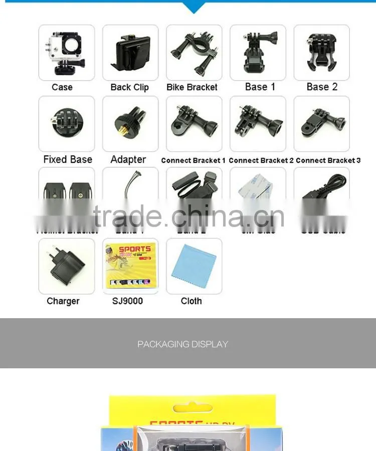 2016 trending products Action Camera 30M Waterproof Camera WiFi Full HD 1080p 12Mp Video DV Sports Camera accept paypal