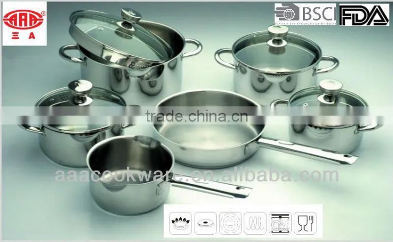 Certified by LFGB, FDA Stainless Steel Dutch Oven for Induction Bottom
