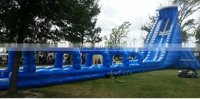 Hot sale CE PVC tallest commercial grade giant adult water inflatable slide