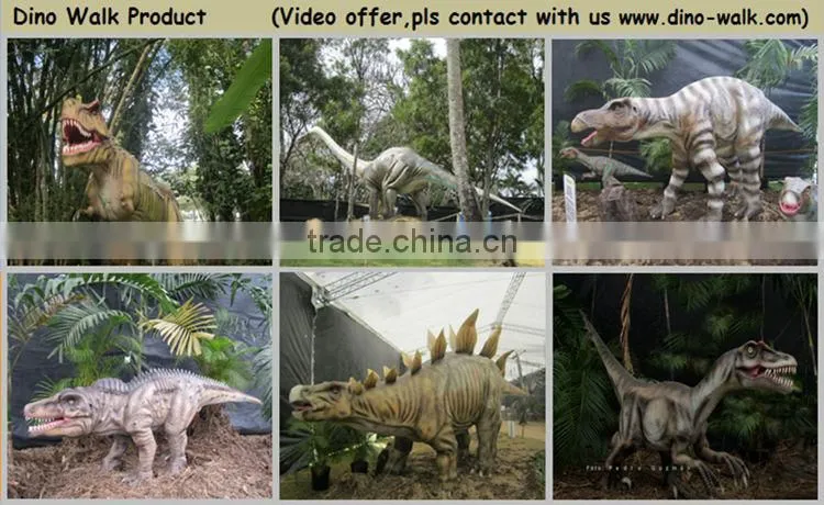 Amusement park artificial animatronic emulation realistic robotic animals mammoth