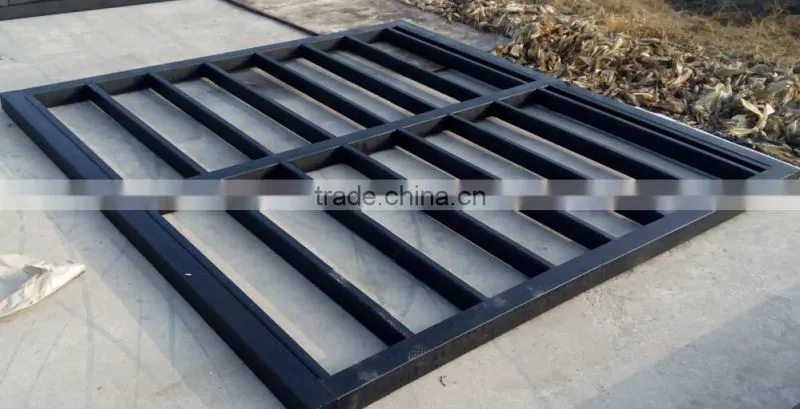 2016 hot sale movable house steel chassis isolate ground moisture anity humidity