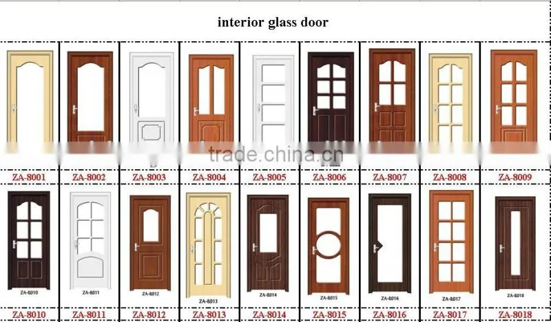 high quality competitive price interior doors with glass