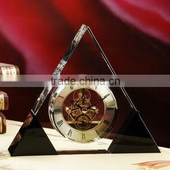 High quality wedding souvenirs crystal desk clock