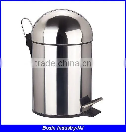 foot pedal stainless steel waste bin