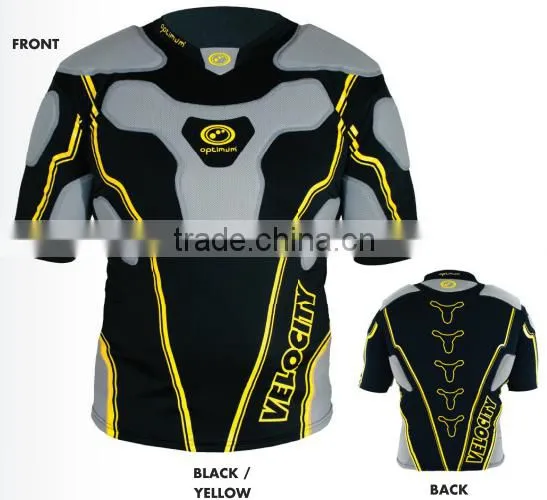 Rugby protection padded top short American Football pro combat compression gear padded protection wear