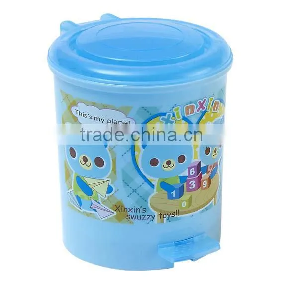 hot sale high quatity transparent plastic trash can