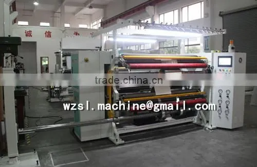 (Model SLFQ-L) Ruian Supplier PLC Control Full Automatic Slitting Rewinding Machine