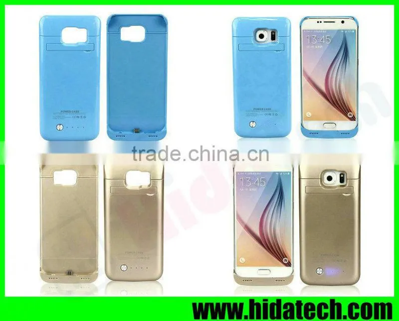 4200mah Colorful Battery Charger Case for Samsung Galaxy S6 Battery Pack