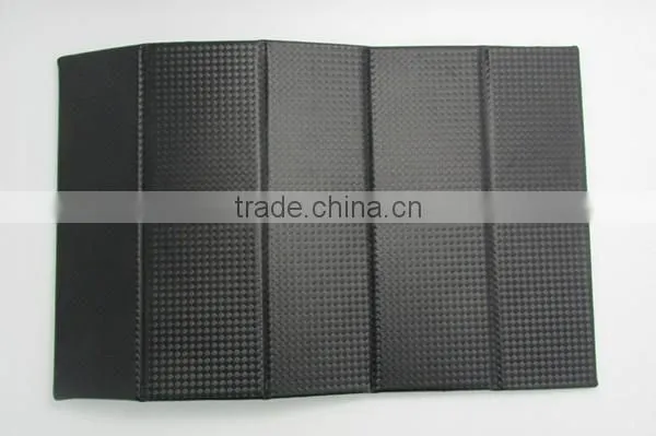 diamond grid square PU leather eyewear packing case