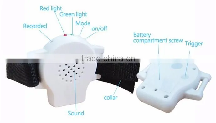 LoreWin LY-810 Recording Voice Dog Collar No Bark Ultrasonic Dog Collar