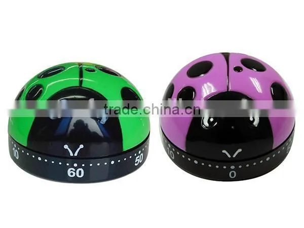 China supplier beetle shape mechanical kitchen timer