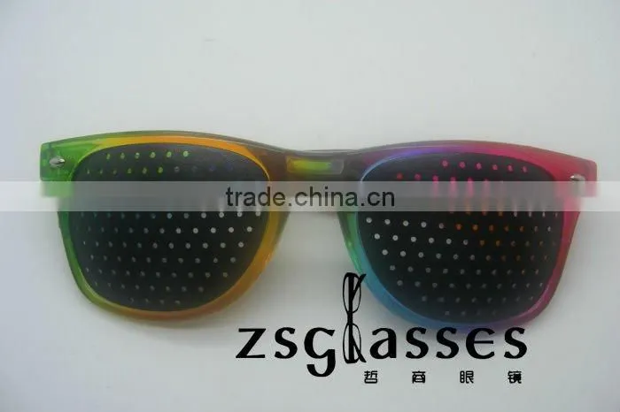 wholesale custom pinhole sun glasses, wafarer sun glasses