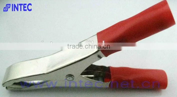 Jumper Wires Alligator Crocodile Roach Test Clip Plastic Handles Crocodile clips 100mm red color I00120