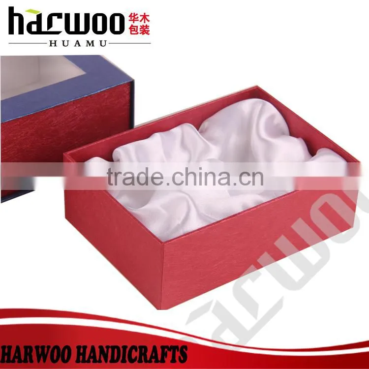 New design paper perfume packing boxes with clear lid