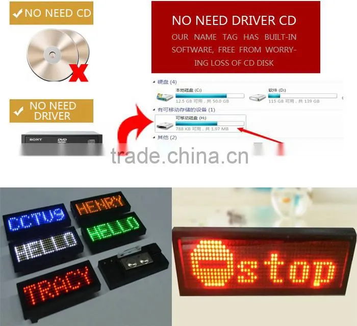 LED Name Badge and LED Name Tag/LED Display Badge