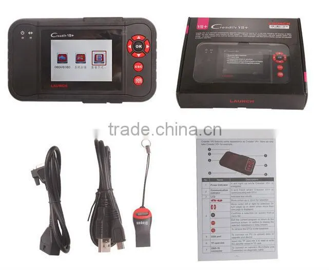 OBDII EOBD Scanner Launch Professional auto scanner Original Launch Creader VII+/creader 7+Same as CRP123 in stock