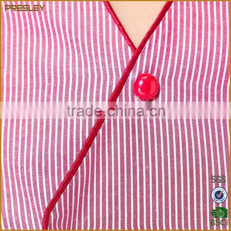 Fashion restaurant hotel customized waitress and waiter uniform design