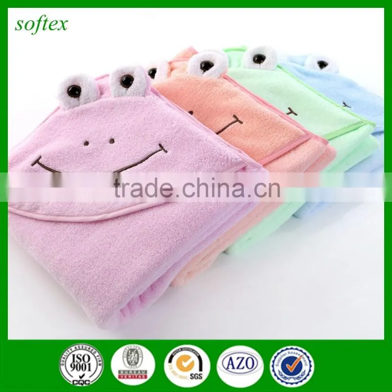 China wholesale 80x80cm cartoon baby hooded terry towel