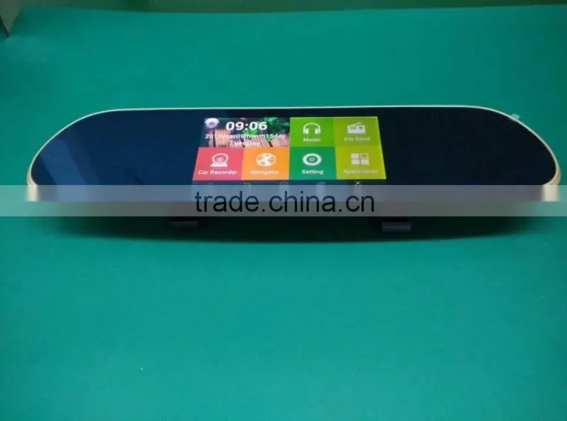 Android Navigation Dual Camera Car DVR Rear view mirror