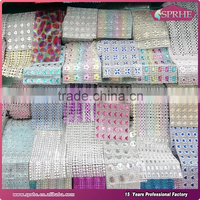 Gold Diamond Mesh Ribbon Wrap