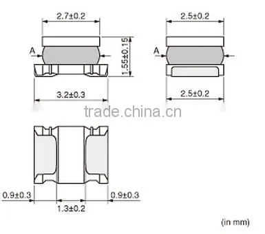 SMD Power Inductor 100uH 250mA 3.24ohm 1210 MuRata LQH32PN101MN0L