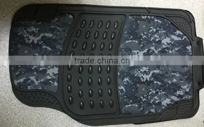 2016 newest design plastic car all season camo floor mats