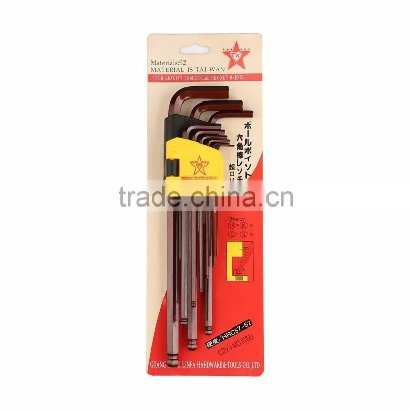H1.5MM To H10MM Ball-Head Hexagonal Spanner Wrench All Size