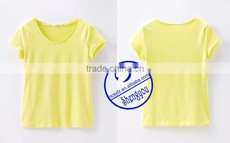 custom 100 viscose blank short sleeve t shirt women wholesale