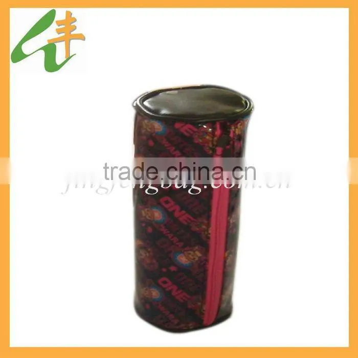 Promotional zippered PVC leather pencil case