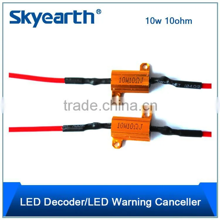 hot sale high quality LED load resistors for turn signal light error free 10w 10ohm