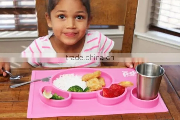 BPA Free Wholesale Non-slip Silicone Baby Hot Food Table Mat