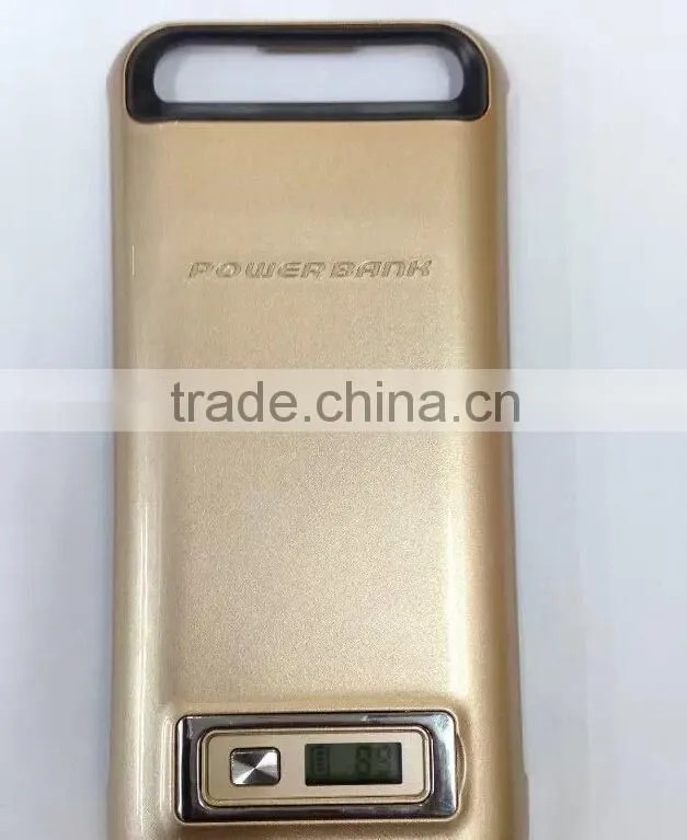External battery case with LED screen display, 2015 innovative battery pack for i phone 6, factory offer battery cover charger