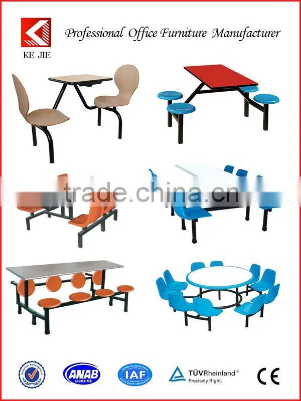 High Quality 6 Chairs Fast Food Restaurant Table and Chairs, Cheap Dining Table and 6 chairs, School Tables and Chairs