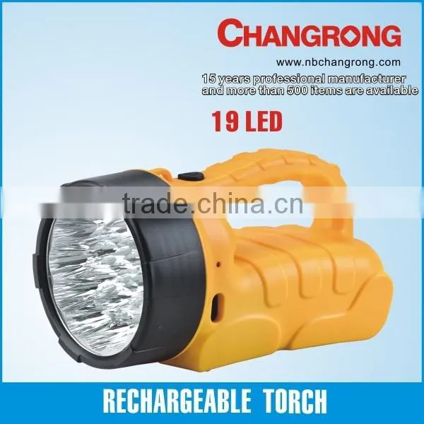 Rechargeable LED Torch 19LED Rechargeable Flashlight