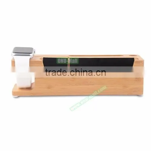 2016 Charging Stand for Apple Watch and for iPhone, for Apple Watch Holder Wood Multifunctional