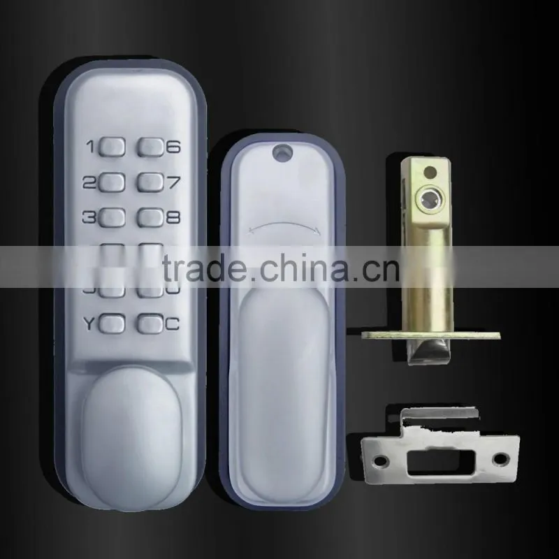 mechanical button code door lock