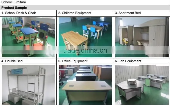 modern combo desk school desk with bench HXZY047