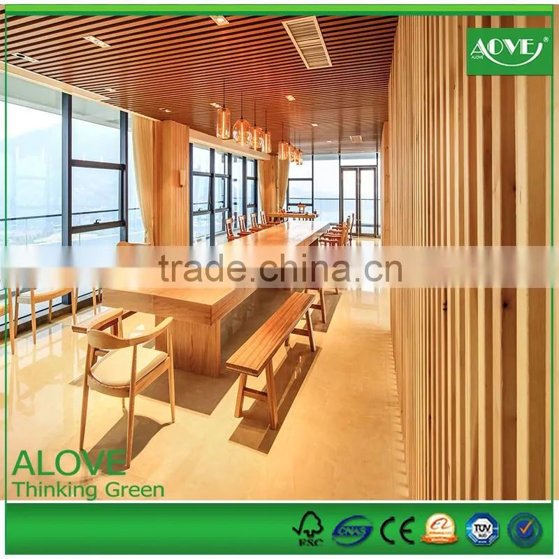 Customized color wpc co-extrusion wall penal interior/exterior /anti UV /painting